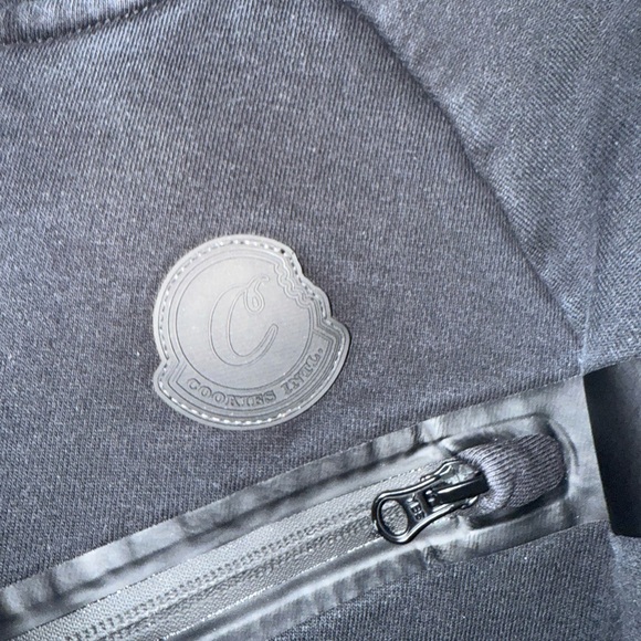 Men's Black zip up Cookie Jacket hoodie - Picture 10 of 11